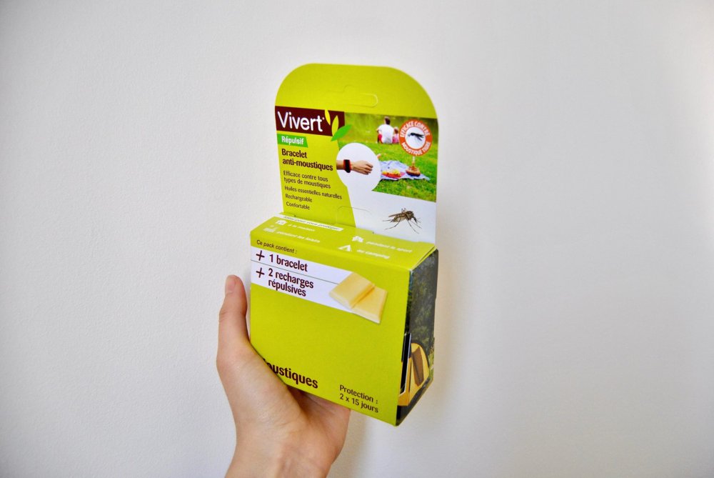 Packaging pour bracelets anti-moustiques - Vivert
